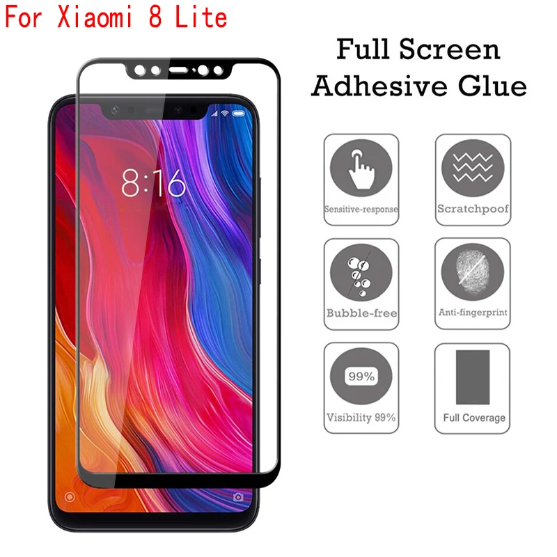 BUYFUN 9 H 2.5D Закаленное стекло для Xiaomi mi 8 Lite чехол стекла протектор экрана Xiao