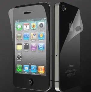 50PCS/LOT Clear screen protector for iphone5+50pcs clear cloth free shipping without retail package | Электроника
