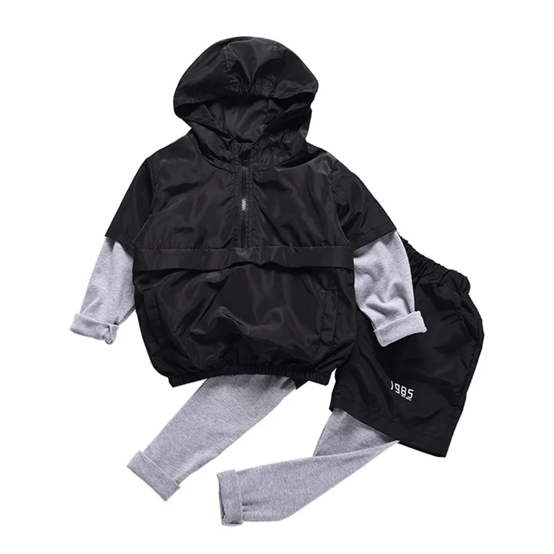 Korean Fashion Children Clothing Boys Tracksuits Toddler Casual Sport Sets Baby Boy Sweatpants Jog Pants Letter Printed Clothes |