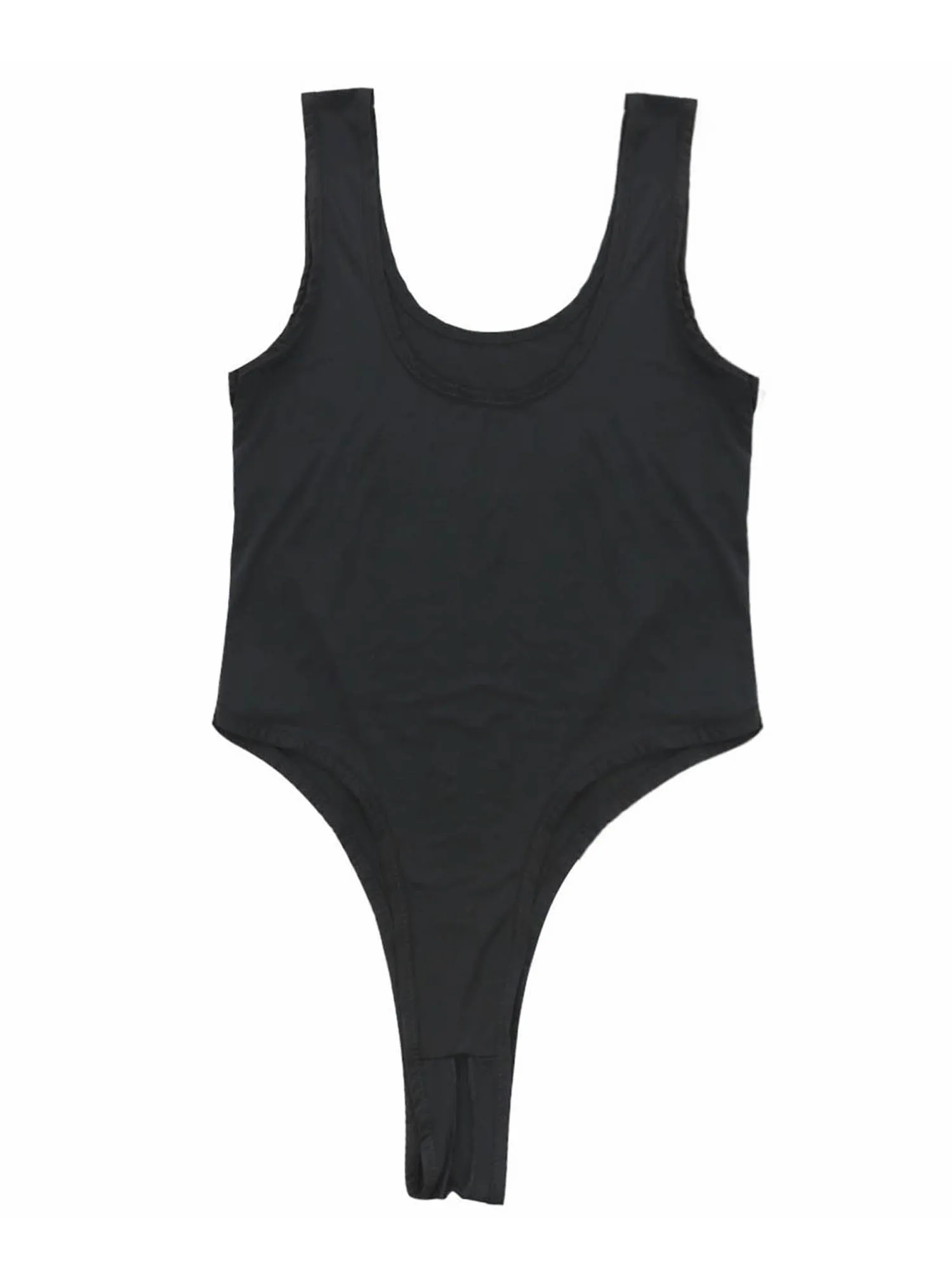 

Womens Open Crotch Bodysuit Stretch Underwear with See Through Bodysuit Sexy Female High Cut Thong Lingerie Leotard Bodysuit