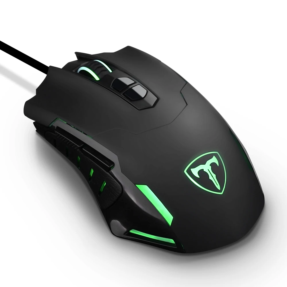 PICTEK 7200 dpi Проводная игровая мышь, геймерские мыши, Mause, 5 уровней, Регулируемая игровая эргономичная мышь для компьютера, ноутбука