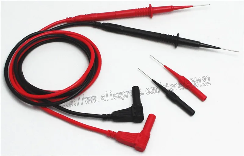 Силиконовые изоляционные тестовые щупы 4 мм с банановым штекером + для пирсинга 30