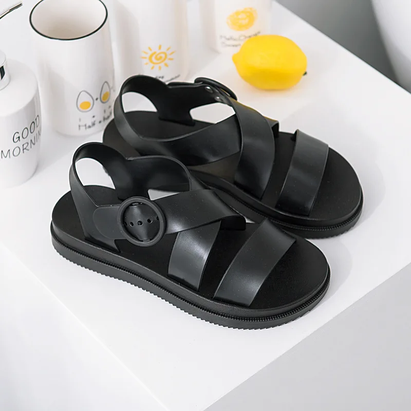jelly bind Pure color contracted plastic sandals | Обувь
