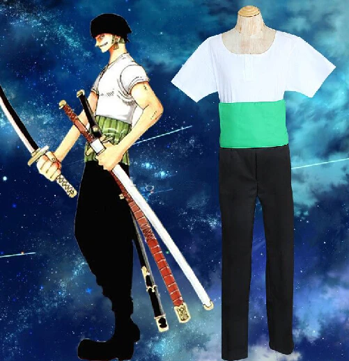 

Аниме One Piece Roronoa Zoro Косплей Костюм Хэллоуин Вечеринка...