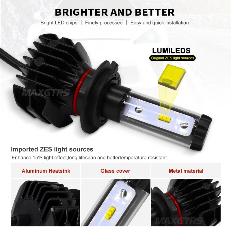 2x H7 H4 светодиодный H11 9005 HB3 9006 HB4 H8 H13 H16 ЕС 9012 9000Lm Автомобильный светодиодный головной светильник лампочки лампы 6000 К 50 Вт авто светильник фары DC12V