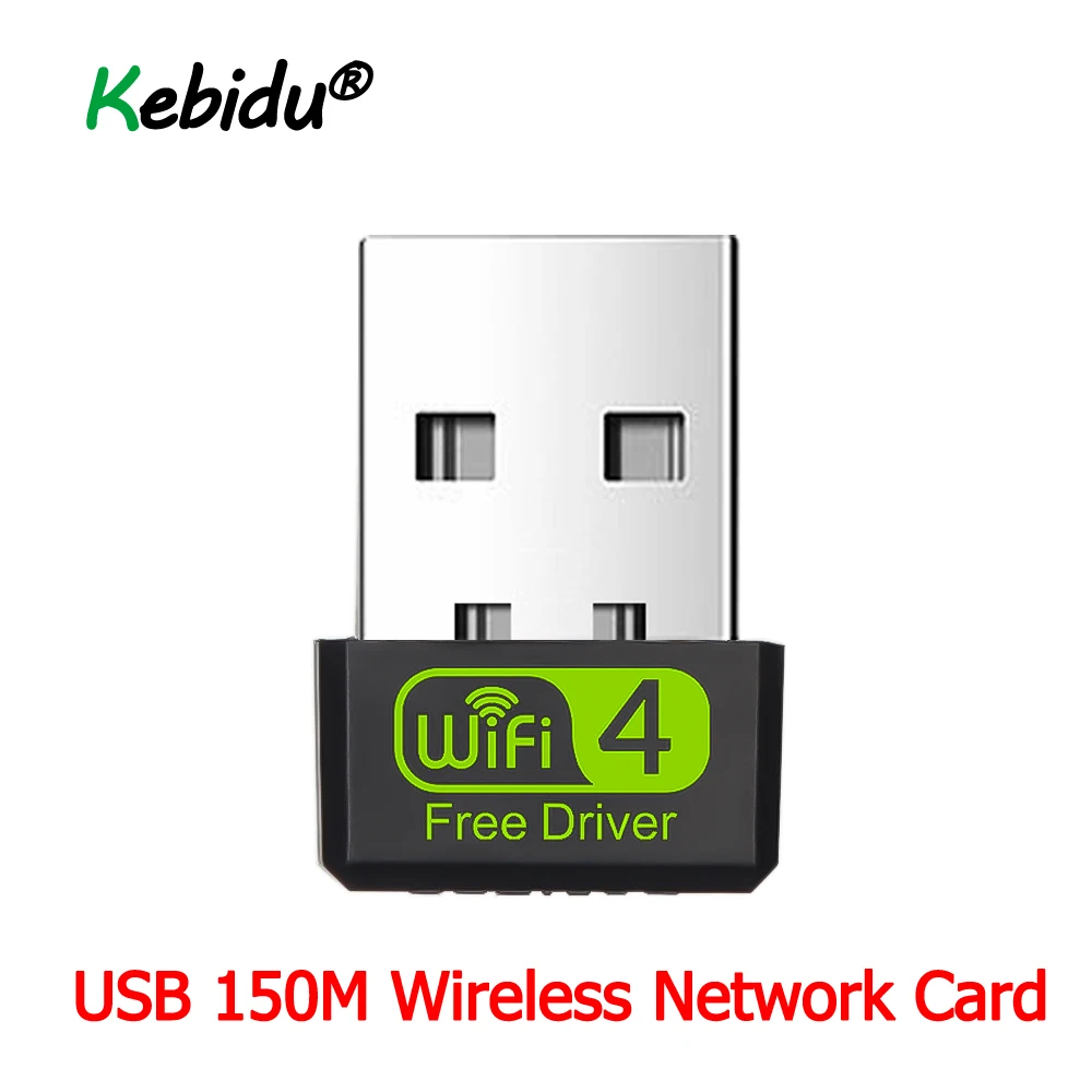 Новейший мини USB Wifi адаптер 2 4G ключ 150 Мбит/с 802.11b/n USB2.0 излучатель приемник сетевая
