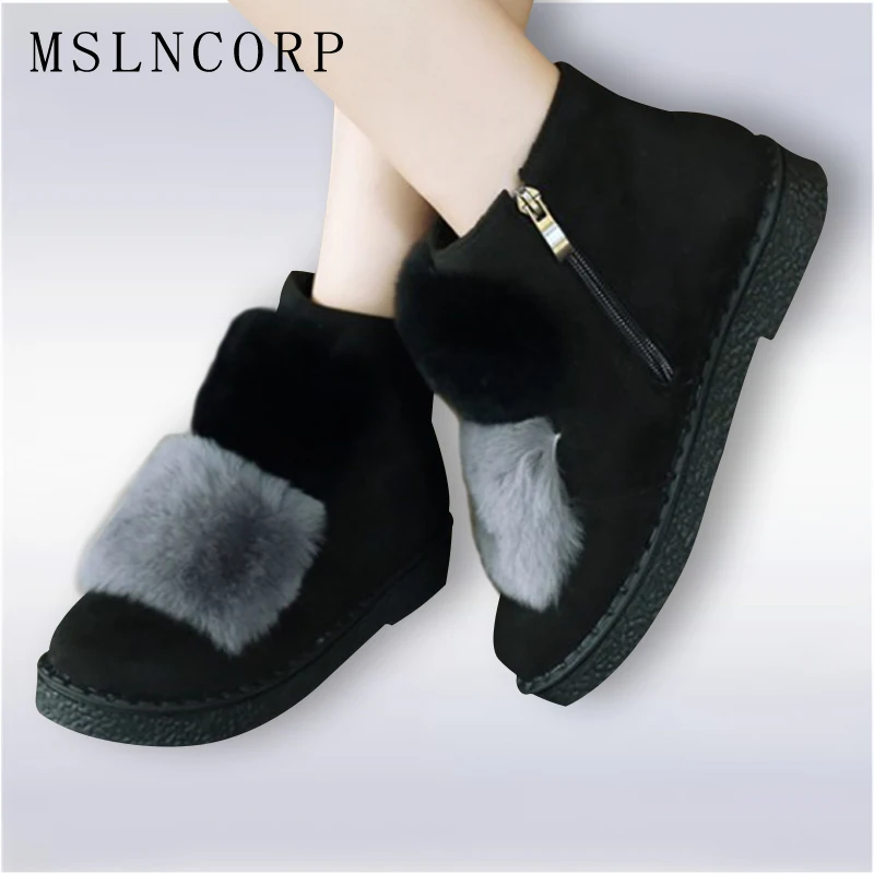 Большие размеры 34 45 Новинка Модные ботильоны для женщин из натурального