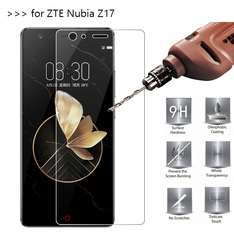 10 шт./лот Премиум закаленное Стекло для zte Нубия Z17 Экран протектор Закаленное