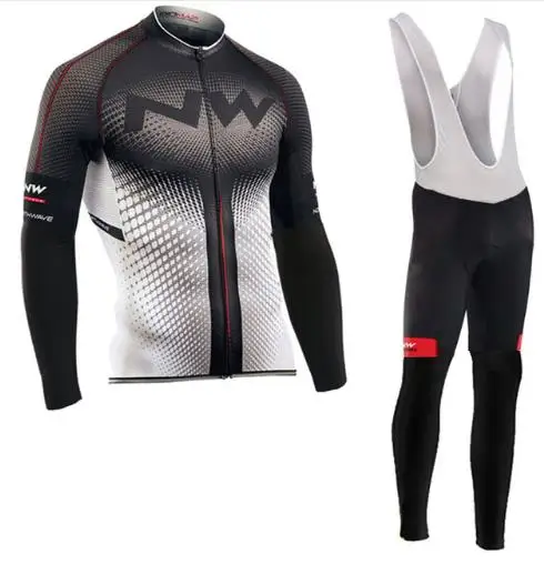 NW NORTHWAVE осенние длинные велосипедные комплекты одежды желтый Майо Ropa Ciclismo Invierno MTB велосипедные майки спортивная одежда для велосипеда - Цвет: 07