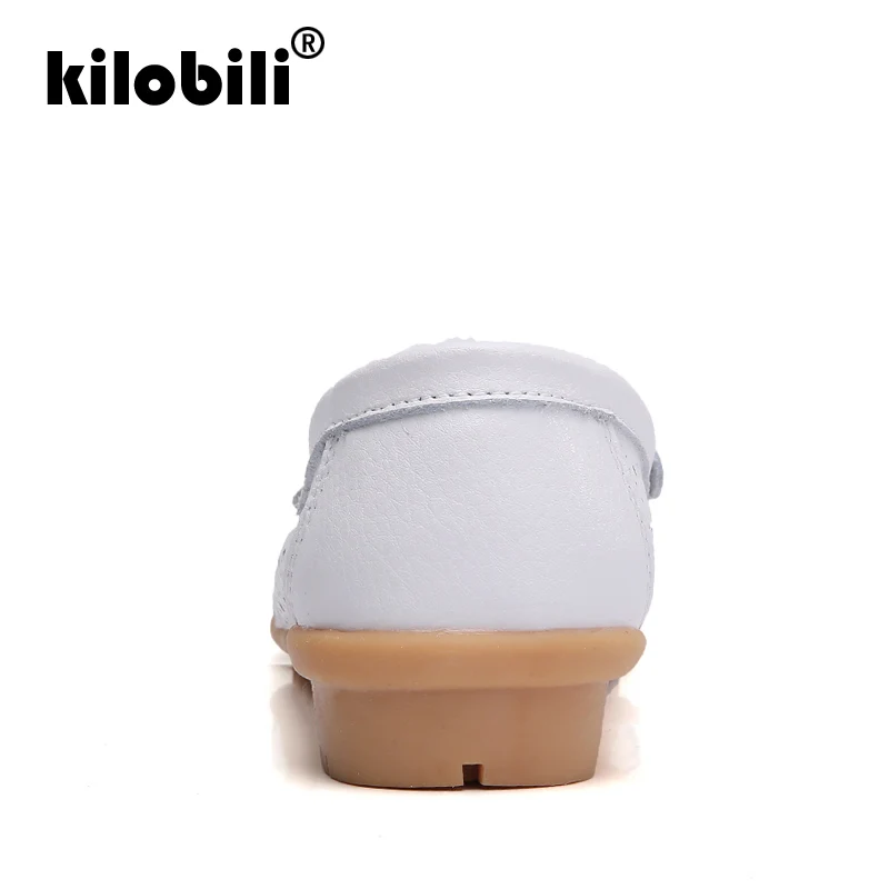 Kilobili/2018 г. летние женские туфли на плоской подошве женская обувь из натуральной