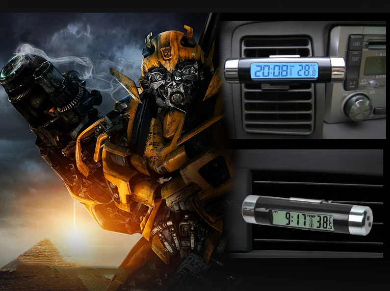 Электронные часы для автомобиля светящиеся электронные термометр автомобильные