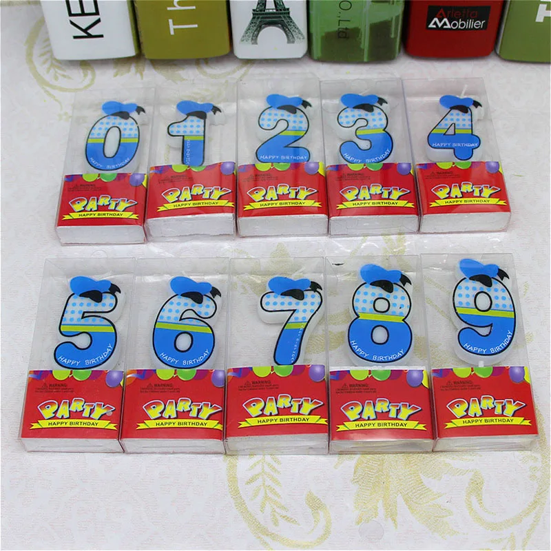 1 шт. декоративная цифровая свеча в виде цифр 0 9|candle gift|kids birthday partybaby shower |
