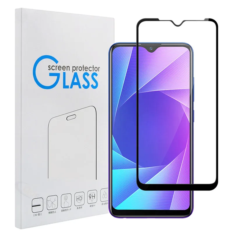 Qosea телефон Экран протектор для Realme 3 Pro закаленное стекло 9 H ультра-тонкий белый