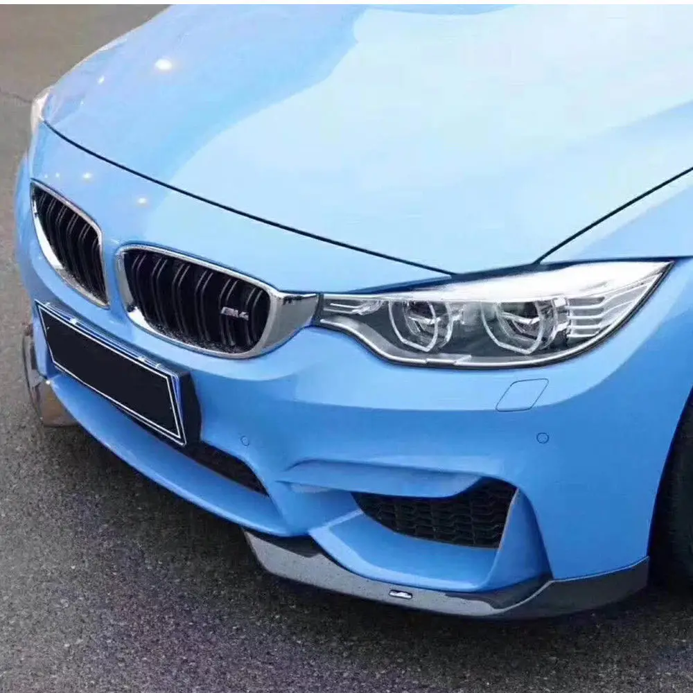 Сплиттер для губ из углеродного волокна BMW 3 4 Серии F80 F82 F83 M3 M4 2014 2018 AC Style|Обвесы| |