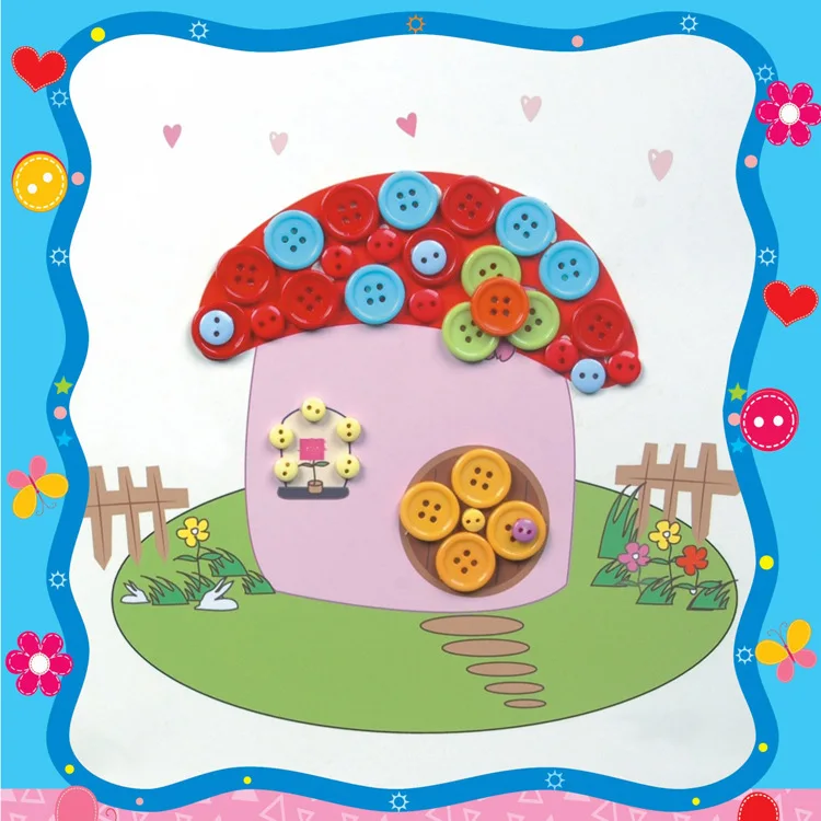 2 шт./лот детские игрушки дети ручной наклейки творческий DIY живопись для детей