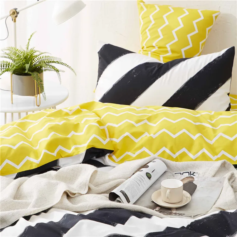 100% Cotton Bedding sets Simple style printing Starry sky 4pcs green duvet cover fitted sheet pillowcase kid/adult home textie | Дом и сад