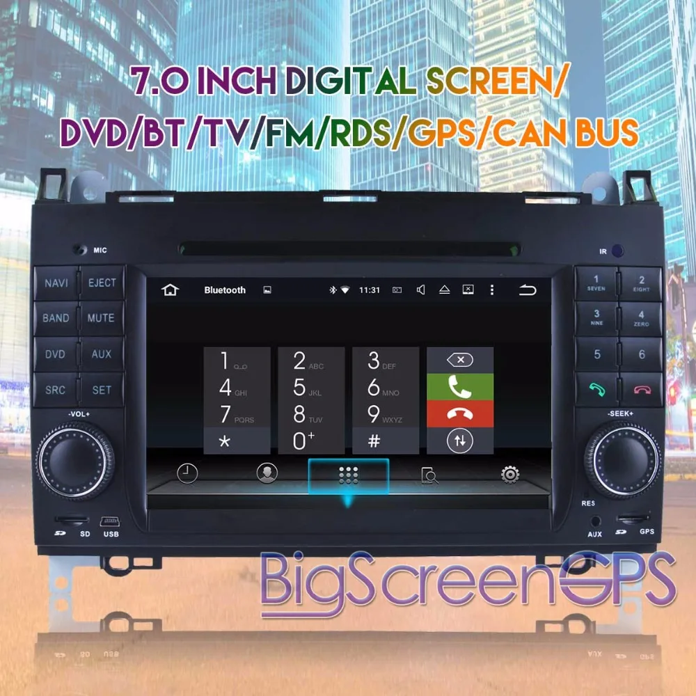 Восьмиядерный CD DVD плеер 2 Din стерео Android 8 0 автомобильное радио для класса A W169 B-class