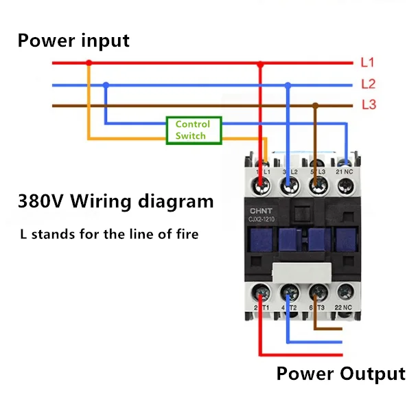 CJX2-3210/CJX2-3201 AC Contactor 32A 3 Phase 3-Pole NO Coil Voltage 380V 220V 110V 36V 24V 50/60Hz Din Rail Mounted | Обустройство