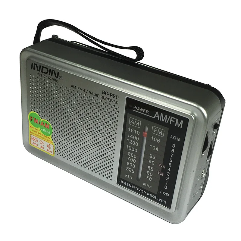 Portable Mini Radio Speaker FM/AM Stereo Player Receiver Antenna Support Music for Old Parents Gifts | Электроника