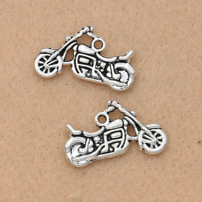 KJjewel античные посеребренные мотоциклетные Подвески для изготовления ювелирных