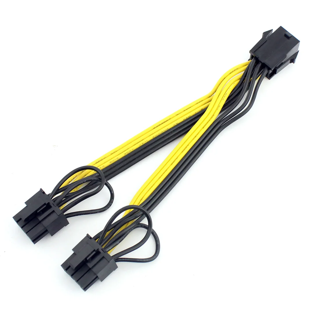 15 см UL 18AWG PCI-E 6-контактный разъем для Dual 8pin 6 + 2Pin y-сплиттер Кабель-адаптер питания