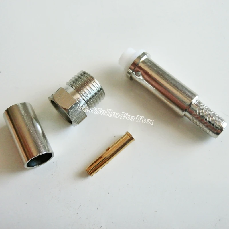 10pce разъем FME гнездовой RG58 RG142 LMR195 RG400 прямой кабель|cable connector crimp|cable connectorcable rg58 |