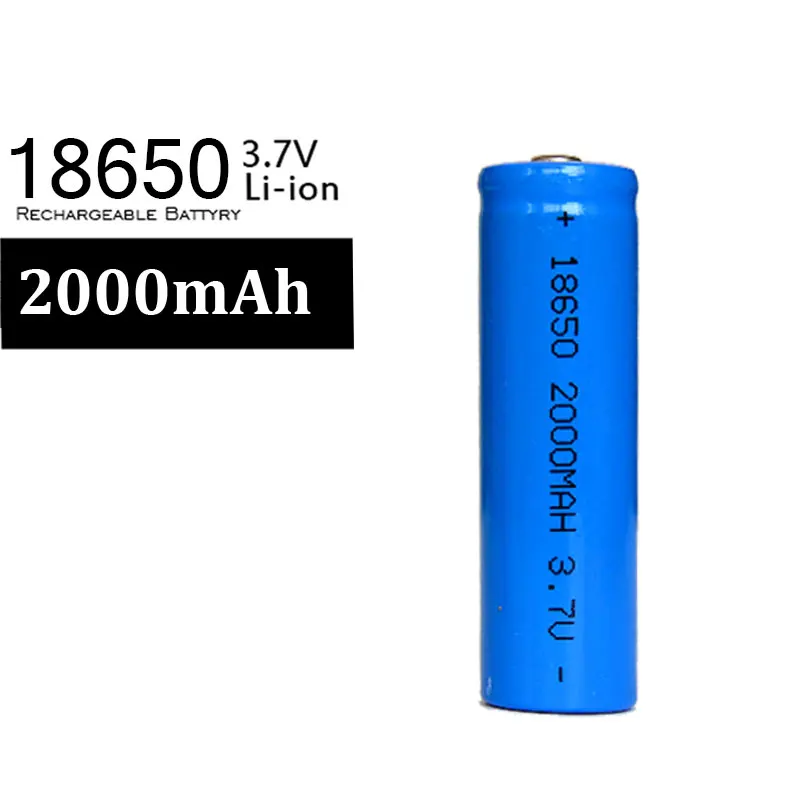 100% новый бренд 4 шт./лот 18650 2000 мАч батарея 3 7 в литий-ионная аккумуляторная Лев для