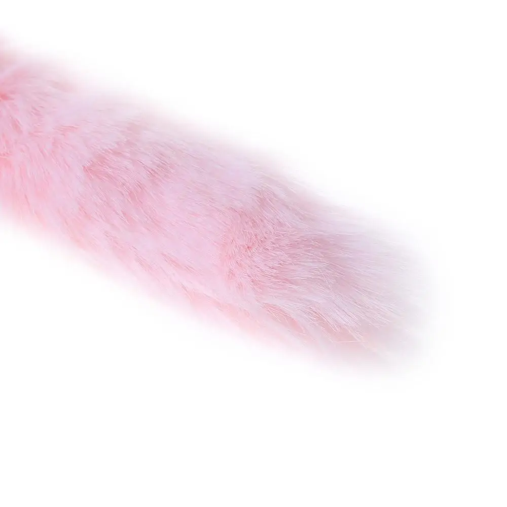 Новинка 35 см романтика товары для взрослых любовь розовый лисий хвост анальная