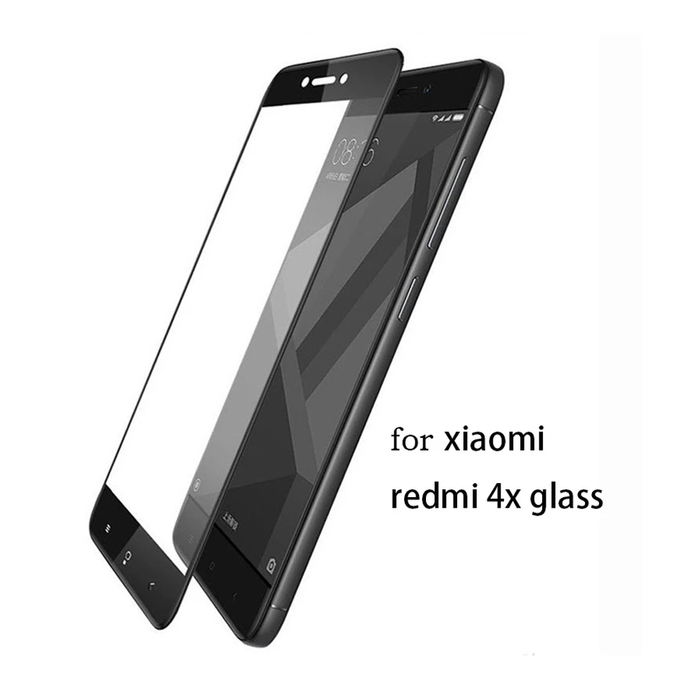 Стекло WellZly для xiaomi redmi 4x Защитное стекло закаленное на весь экран закаленная