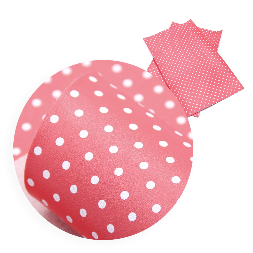 David accessories 20*34 см однотонные Цвет в горошек из искусственной кожи в стиле пэчворк для волос с бантом, Сумки материалы ручной работы DIY, 1Yc5712 - Цвет: 1077660001