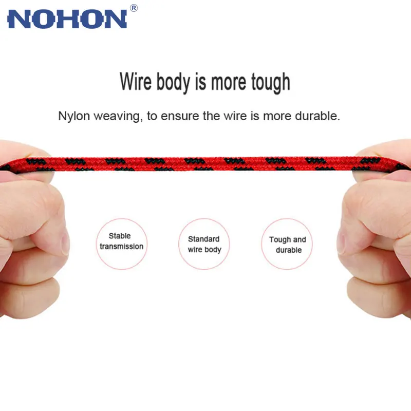NOHON 8Pin usb кабель для быстрой зарядки Кабели Apple iPhone 8 7 6 Plus 5 5S 5C iPad iOS 9 10 мобильный