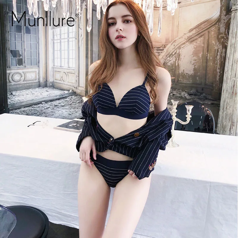 Munllure 2019 модный дизайн мягкий треугольный бюстгальтер без косточек нижнее белье