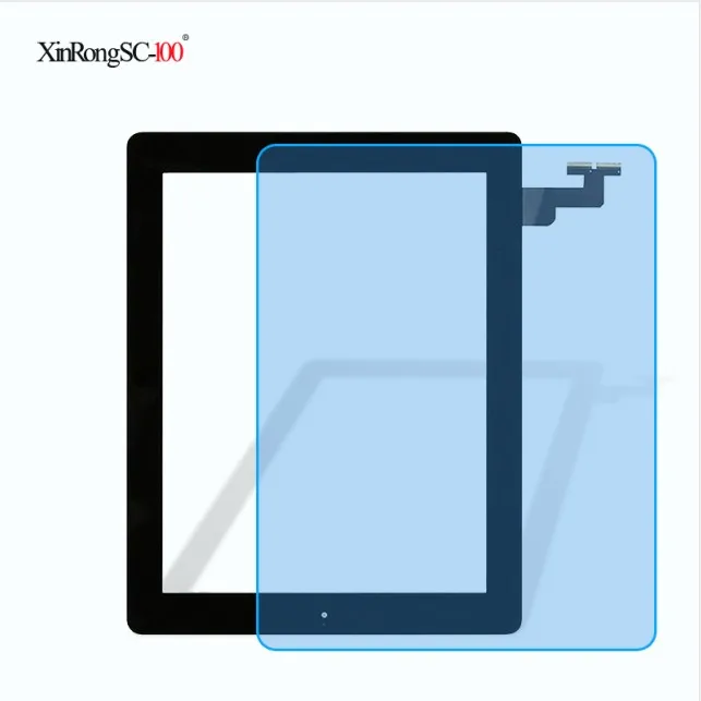 black touch and film Для 9," iPad 2 2nd Gen A1395 A1396 A1397 9,7 дюймов ЖК Внешний сенсорный экран дигитайзер передняя стеклянная панель+ клавишная кнопка - Цвет: black touch and film