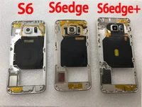 for samsung galaxy s6 g920f g920 s6 edge g925f g925 mobile phone housing middle frame s6 edge new body chassis with camera lens