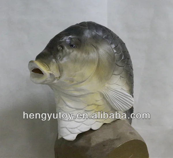 Праздничные игрушки HUIZHOU Реалистичная Милая латексная маска рыбы на Рождество|mask