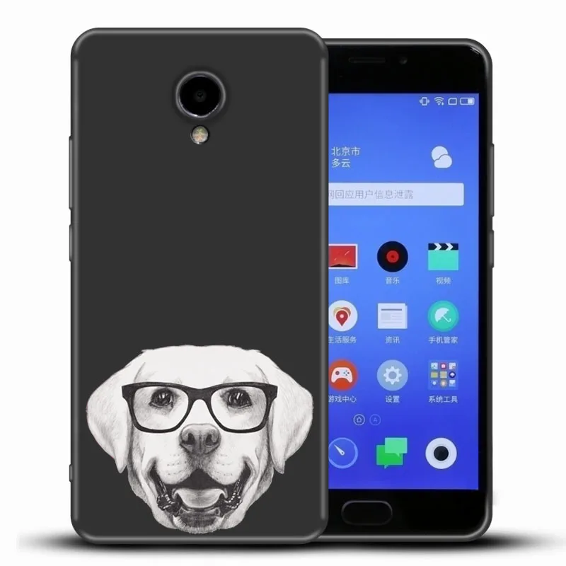 360 градусов полное покрытие чехол для Meizu M5 Note M5C Мягкая Силиконовая Защита задняя