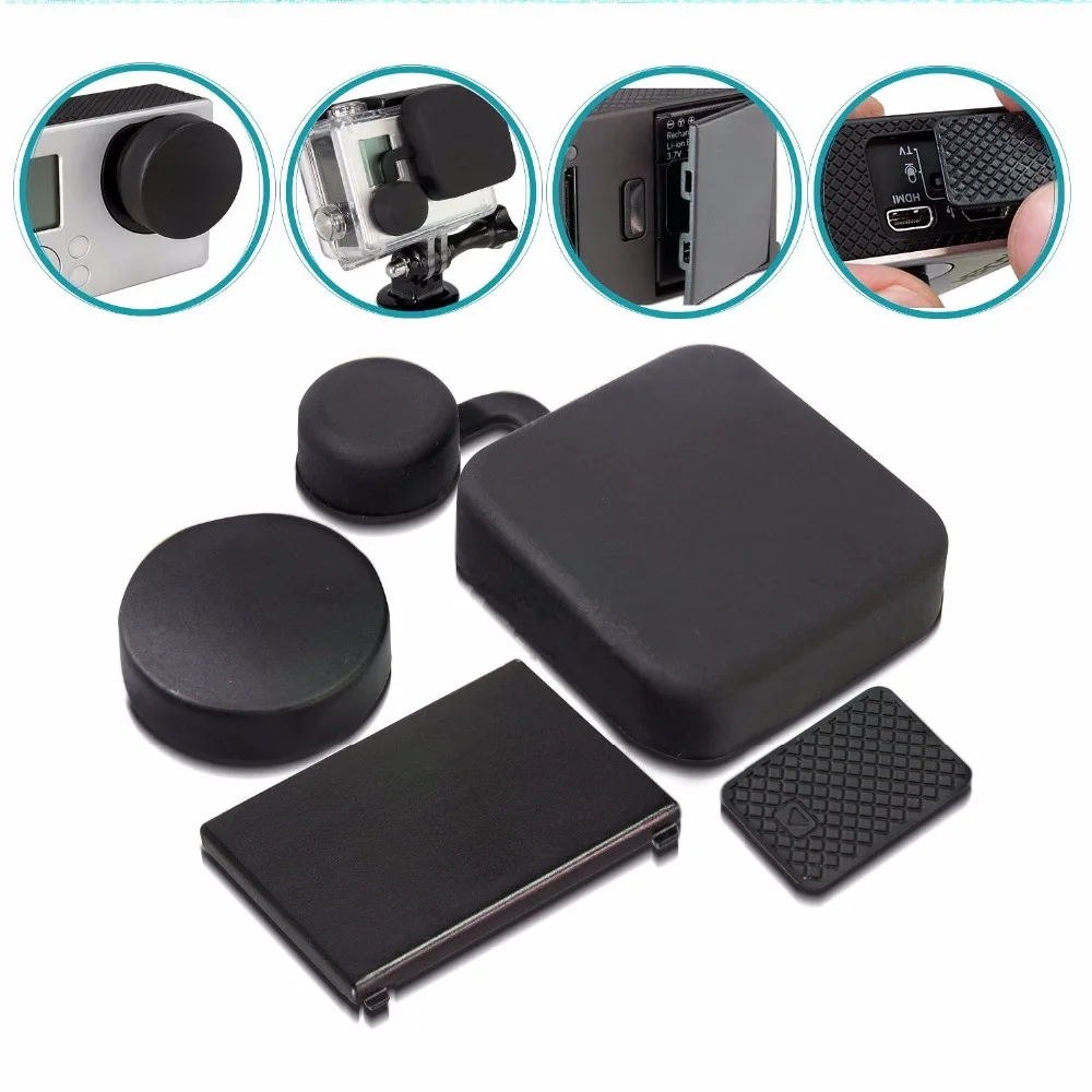MINIFOCUS 4 в 1 крышка объектива + запасная батарейного отсека боковой двери для GoPro Hero 3