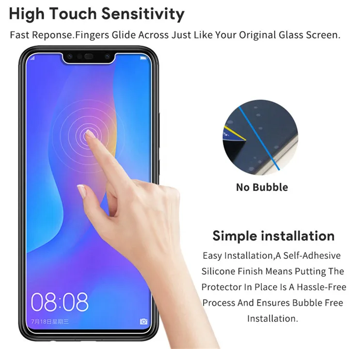 2 шт. закаленное стекло для huawei Y9 Prime mate 20 P30 lite защита экрана на Honor 8X20 9 10 Lite для huawei P20 lite стекло