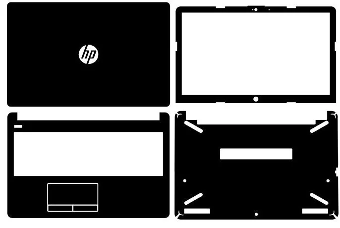 Laptop koolstofvezel Vinyl Skin Stickers Cover Voor Nieuwe HP 250 G6/255 G6 15.6 "6th Gen