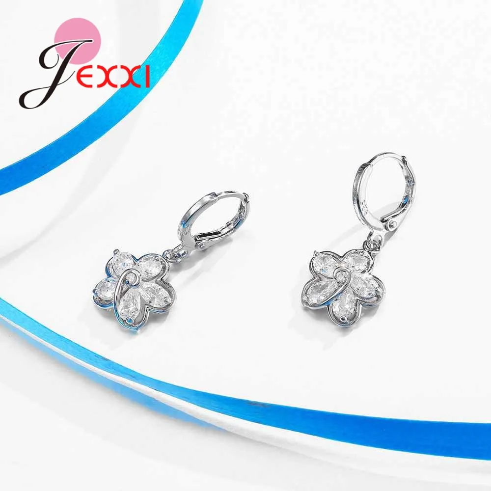 2020 набор женских ювелирных украшений в романтическом стиле с цветочным дизайном