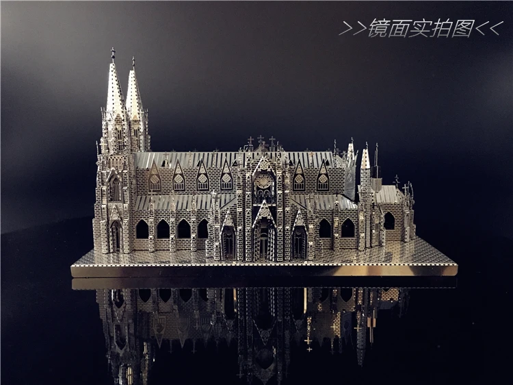 Ночной светильник s Нью-Йорк Святого Патрика церковь 3D Головоломка Детские развивающие игрушки светодиодный светильник статуя настольная лампа домашний декор Новинка светильник s