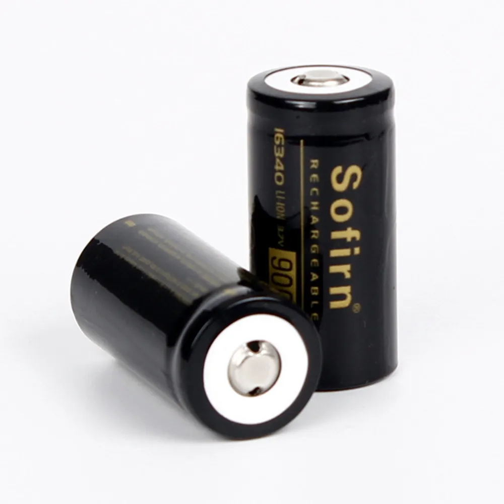 Sofirn 16340 900mah литиевая аккумуляторная батарея 3,7 v 900mah батареи для фонарика эко-ионная защита от перезаряда