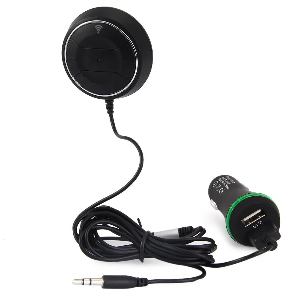 2.1A USB Автомобильное Зарядное устройство Bluetooth 4 0 Hands Free Car kit с NFC Функция + 3 5 мм AUX