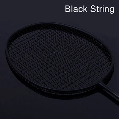 Black String Супер светильник 7U 67 г нанизанная ракетка для бадминтона черная профессиональная углеродная ракетка для бадминтона 28LBS свободные ручки и браслет - Цвет: Black String