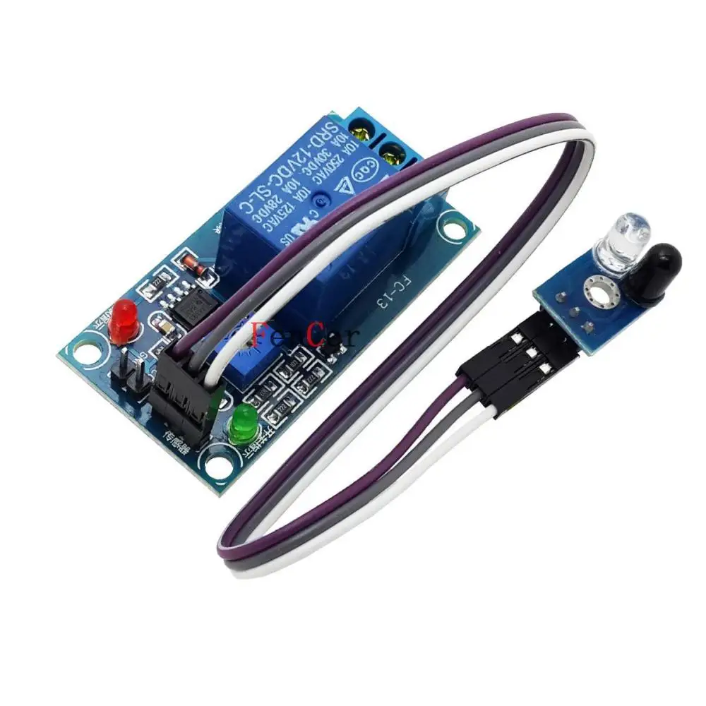 Brazil 15 v 1 road infrared tracing sensor relay module Have reflective and small plate with line | Электронные компоненты и