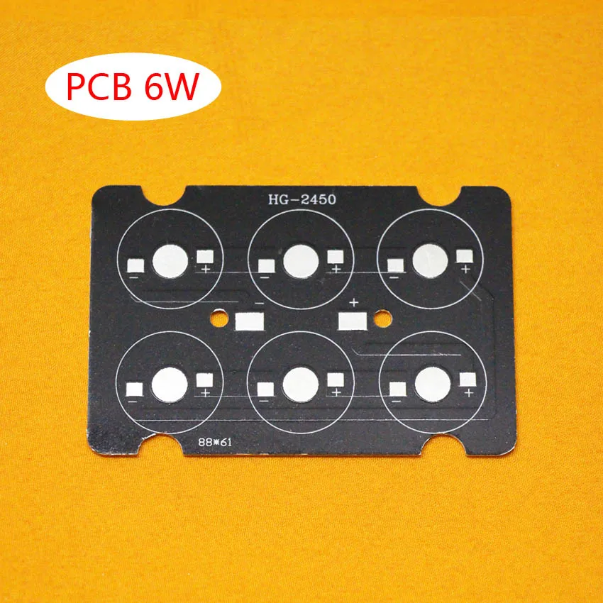 Светодиодная печатная плата 6 Вт светодиодная квадратная алюминиевая пластина