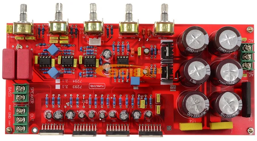 2*80 Вт + 160 TDA7294 2.1 Звуковая дорожка высокой мощности бас пушки High Fidelity лихорадка hi fi