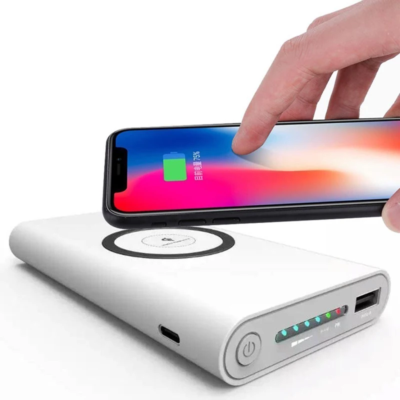 Портативный беспроводной внешний аккумулятор Bevigac 10000 мАч с портом USB Type