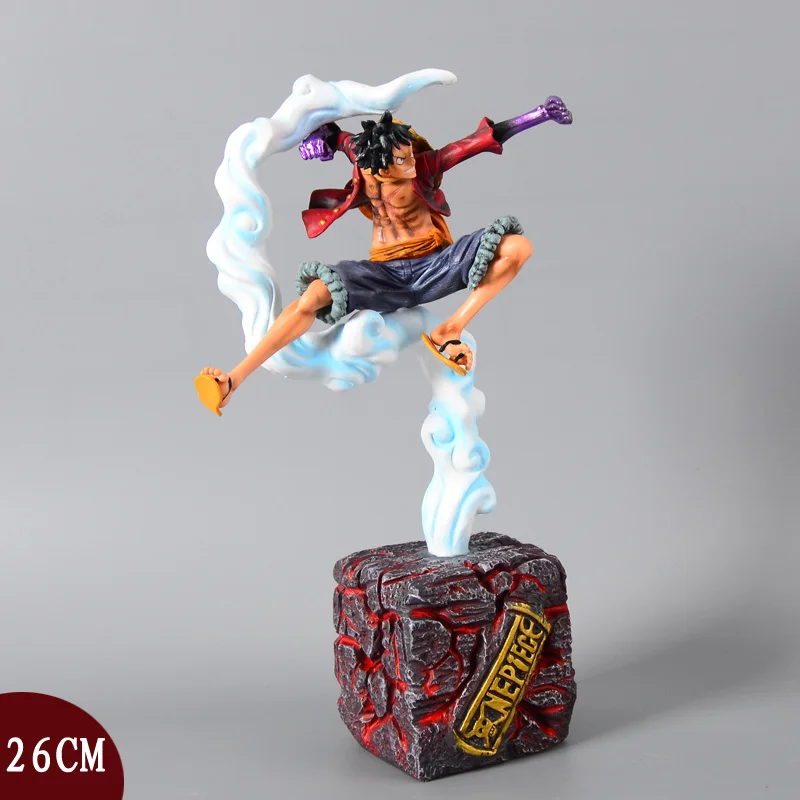 26 см одна штука японское аниме фигурка Haoushoku Haki куклы Обезьяна D Луффи Luffy Recolor Ver с