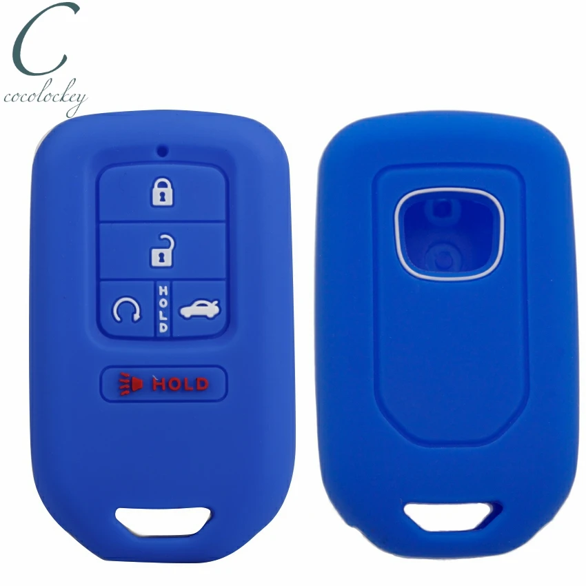 Cocolockey силиконовый чехол для ключей от машины Honda Accord Civic Pilot Fit 2015 2016 2017 2018 5